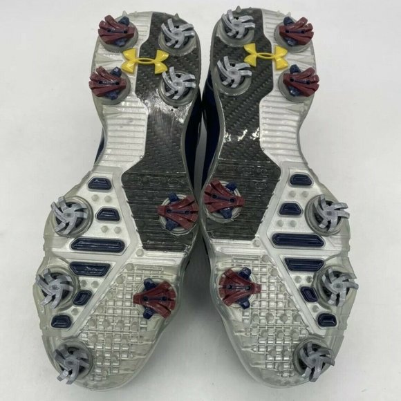 NEW Under Armour UA Spieth LE Golf Shoes Navy Blue 3022369-400